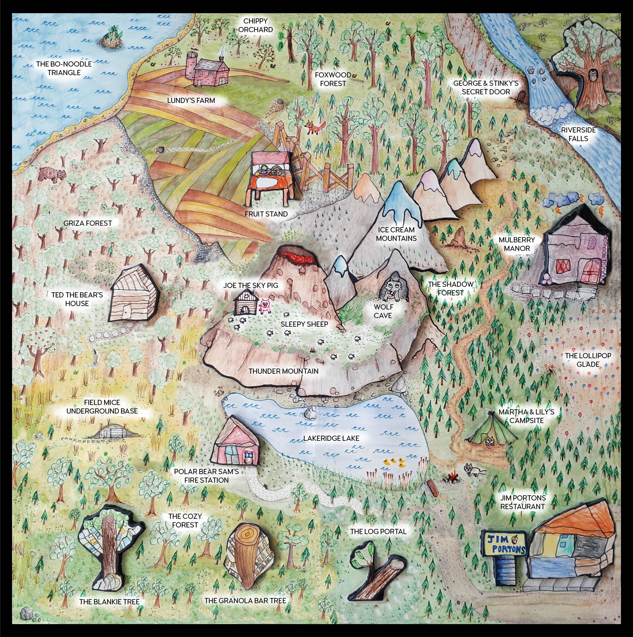 Map of The Purple Woods